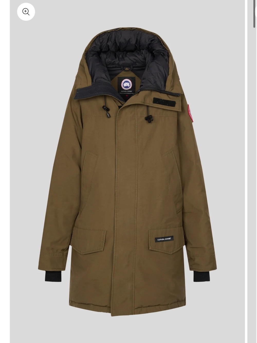 Canada Goose Women’s Puffer Parka in Olive with Black Lining